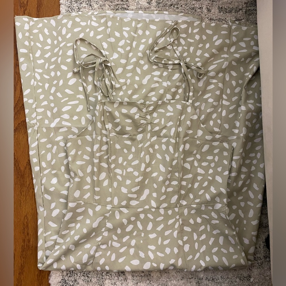 SHEIN Shirred Back Split Hem Cami Dress size M